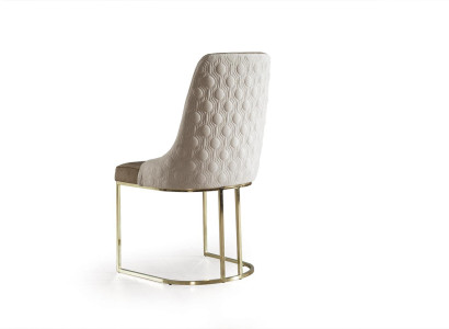 Beige Esszimmerstuhl Wohnzimmer Sofa Wohnzimmer Club TV Cocktailparty Neu